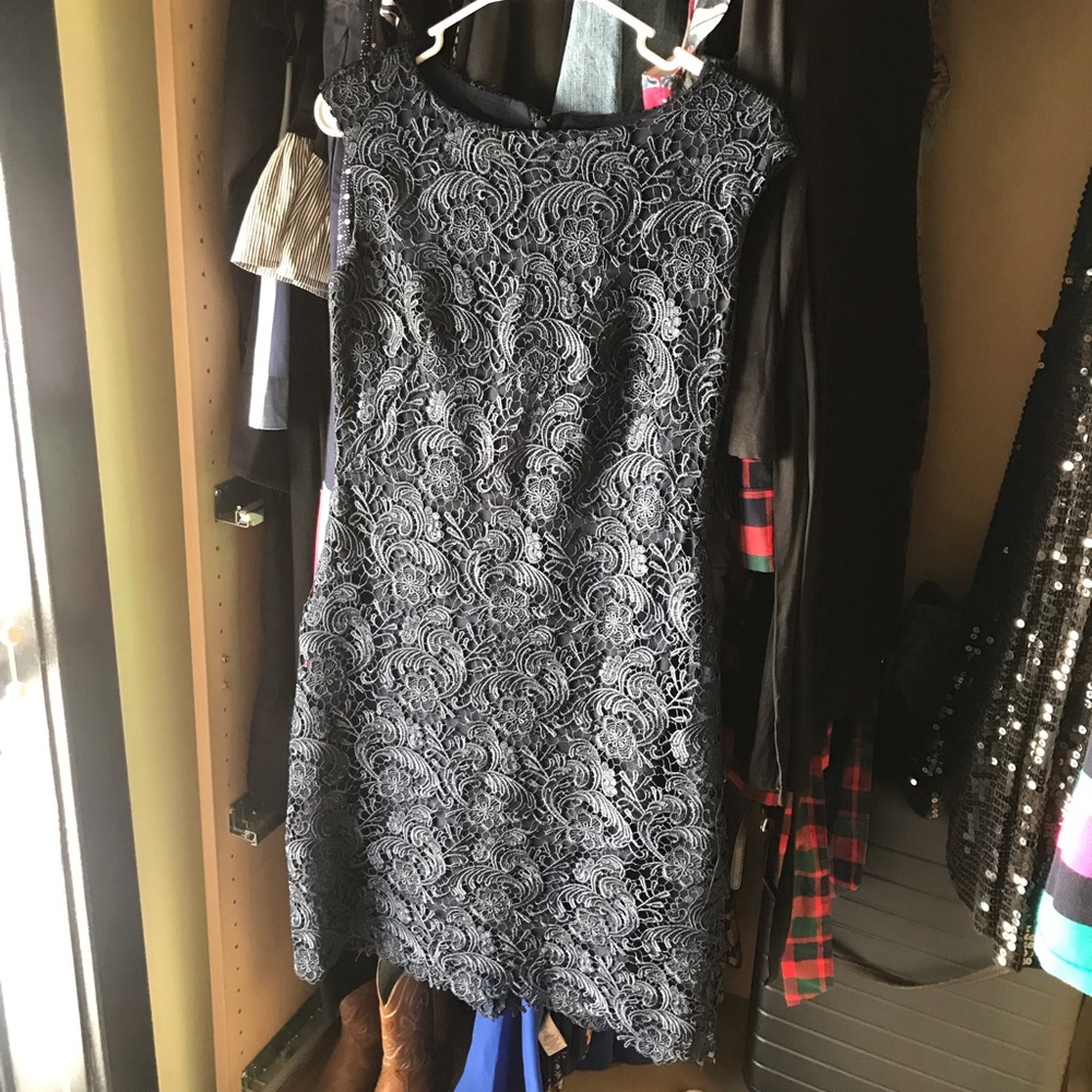 Lauren - Ralph Lauren Navy lace cocktail dress